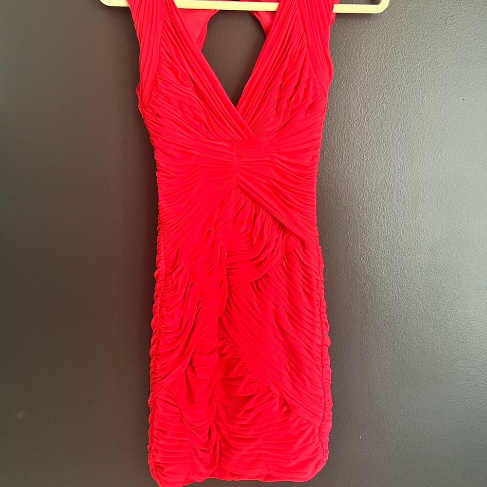 BCBG red mini dress